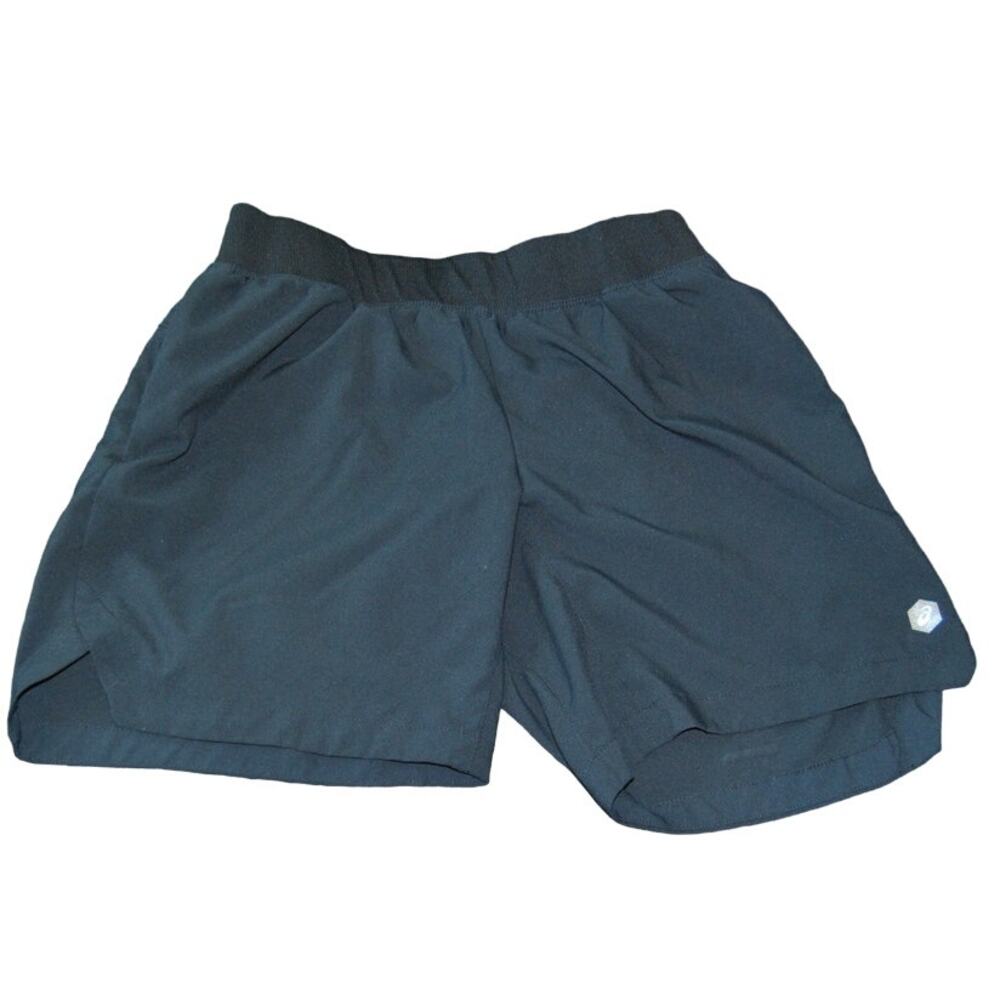 Asics Black 7" inseam Shorts with Pockets Small